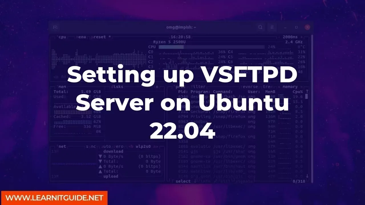 Setting up VSFTPD Server on Ubuntu 22.04