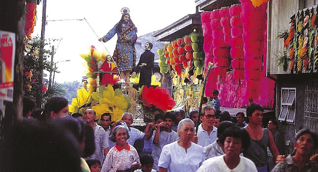 Procession of San Isidro Labrador during the Pahiyas Festival in Lucban, Quezon