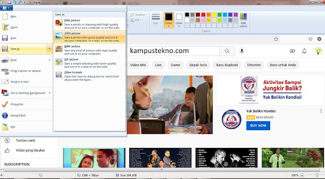 cara screenshot laptop