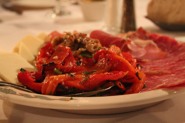 Antipasti platter at Lucia Ristorante, Boston, Mass.