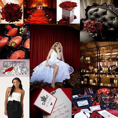 Red and Black Wedding Decoration Inspirational Ideas