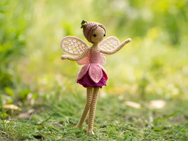 fuchsia fairy doll crochet pattern