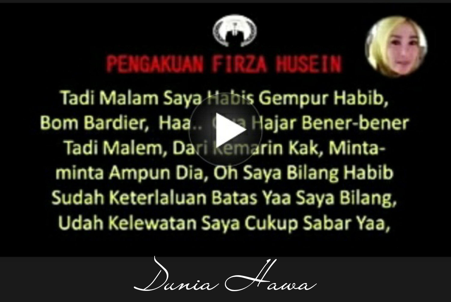 DUNIA HAWA - Seperti kebiasaan saya yang ngetem melototin berita dari 