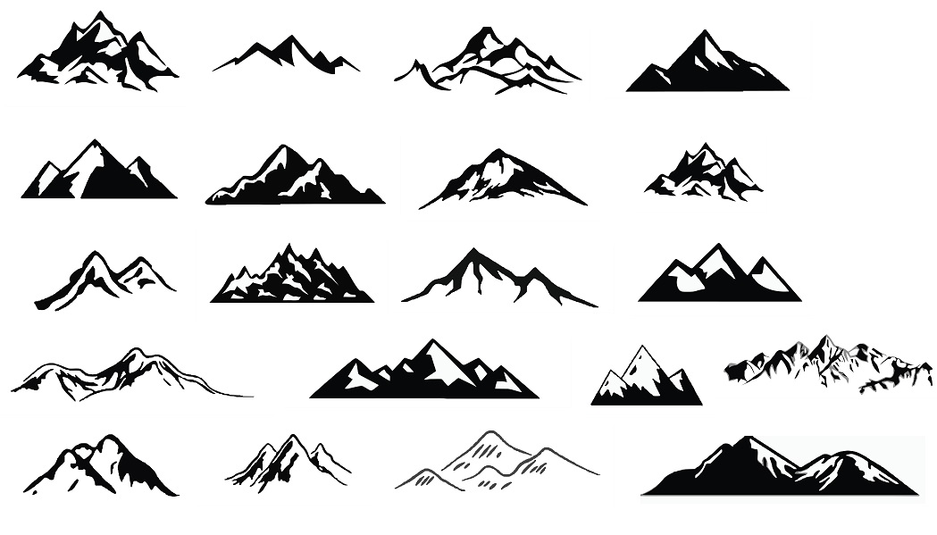 digitalfil: mountain svg,cut files,silhouette clipart ...