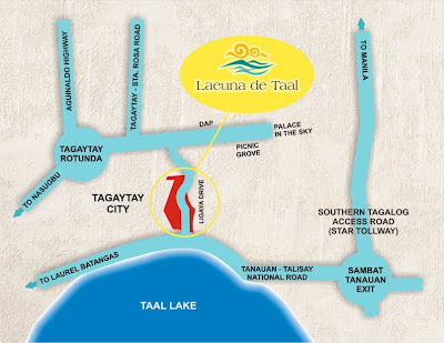 Laeuna De Taal Location Map, Condominium for sale in Tagaytay, Filinvest