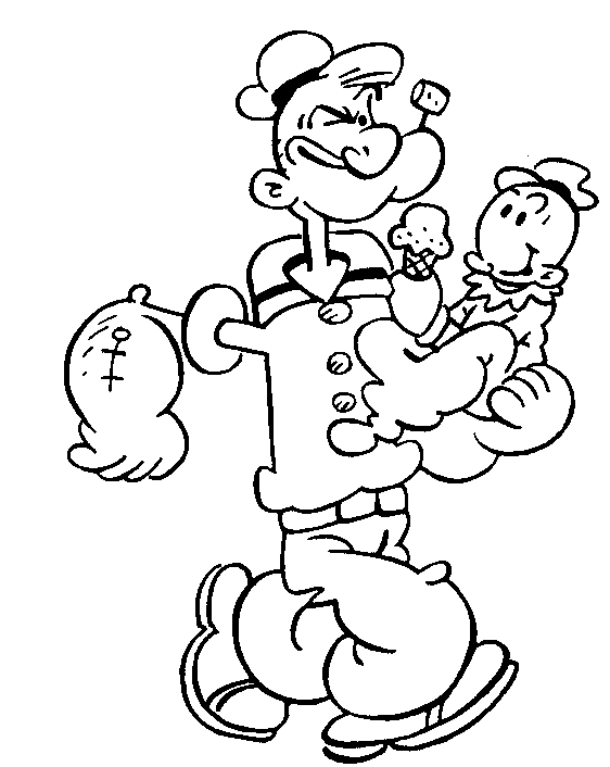 Cartoon popeye 