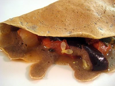 Ratatouille Buckwheat Crepes