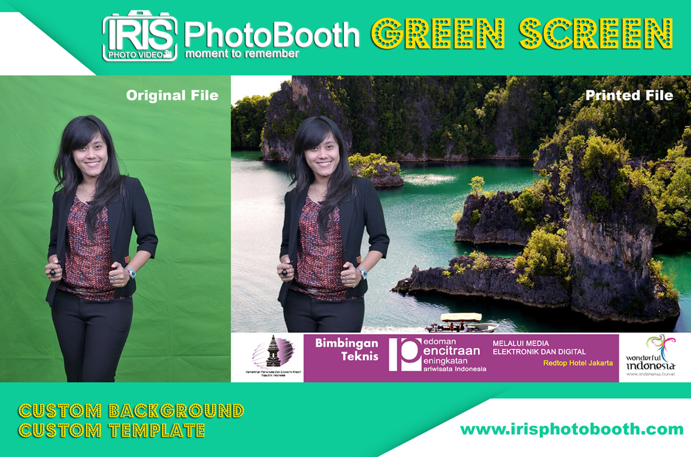 Photo Booth Green Screen IRIS PhotoBooth Jasa Photo Booth Souvenir