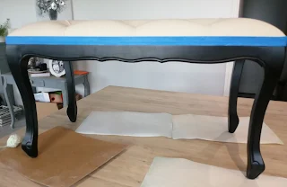 banc avec armature noir mat avant relooking