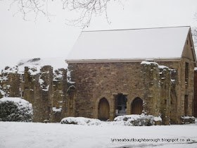 The snowy Old Rectory Loughborough