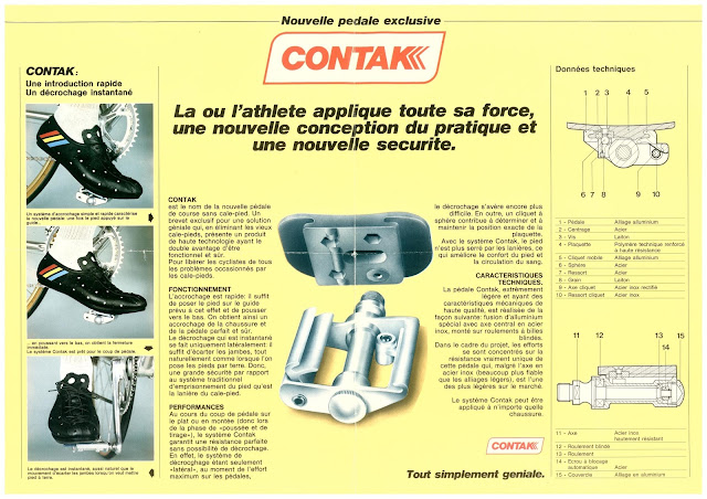Vintage Contak Klickpedal Clipless Pedal Manual