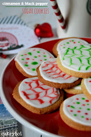 Cinnamon and black pepper sugar cookies