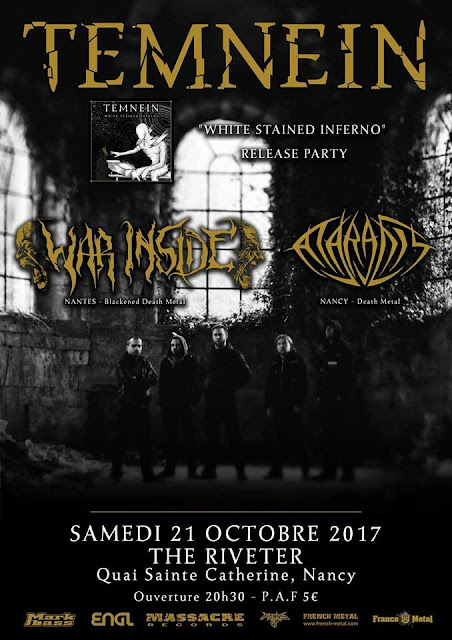 Temnein (Release party) + War Inside + Ataraxis @The Riveter, Nancy 21/10/2017