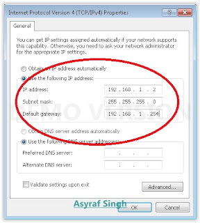 filled IP Address Number on Internet protocol version 4