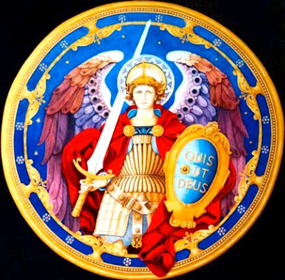 San Miguel de Arcángel en un escudo