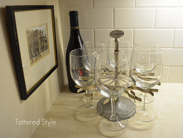 wine rack with glass holder plans