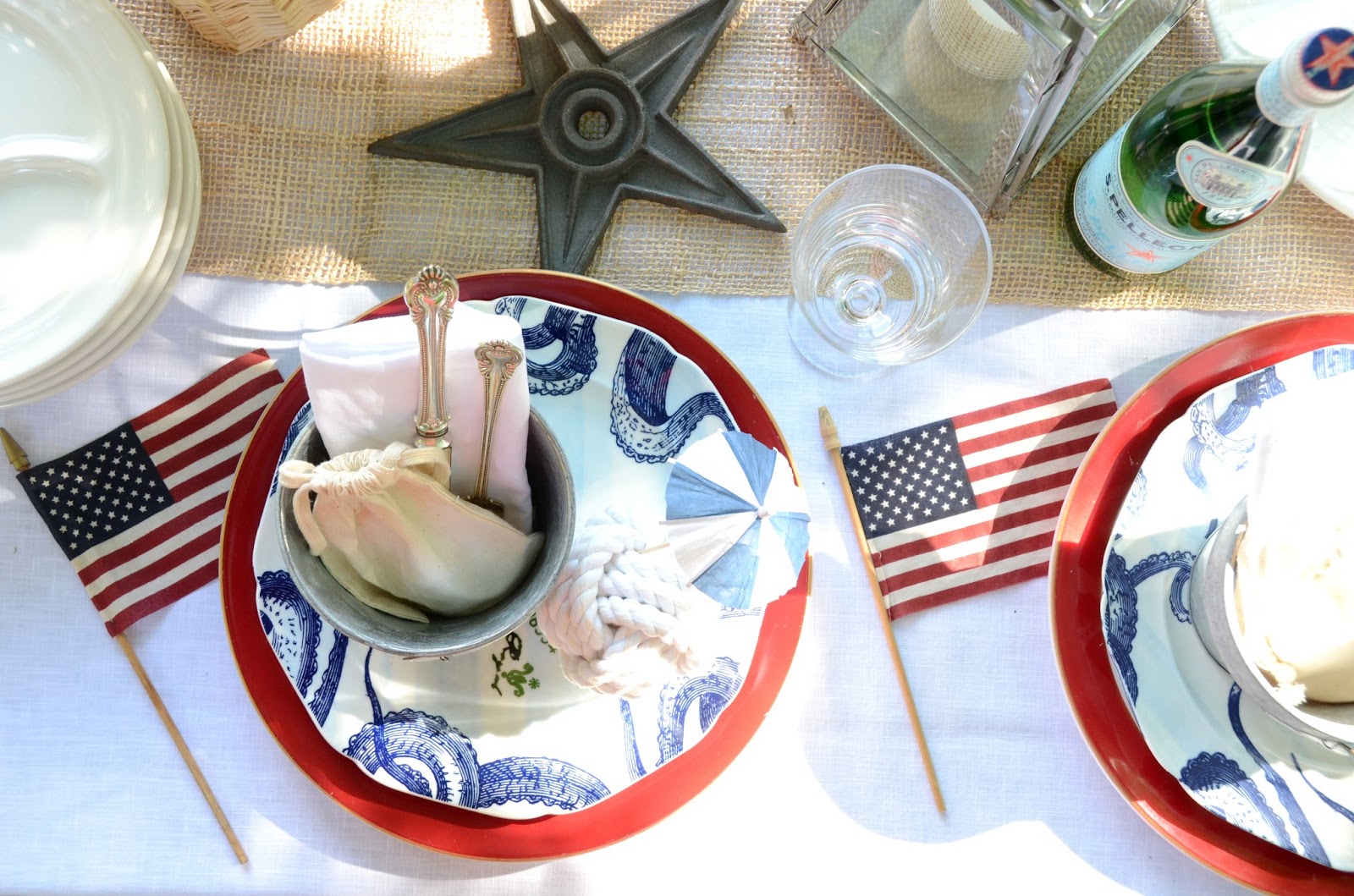 IRON & TWINE: Nautical Table Setting