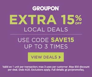 Groupon Coupons Extra 15% Off Local Deals Promo Code