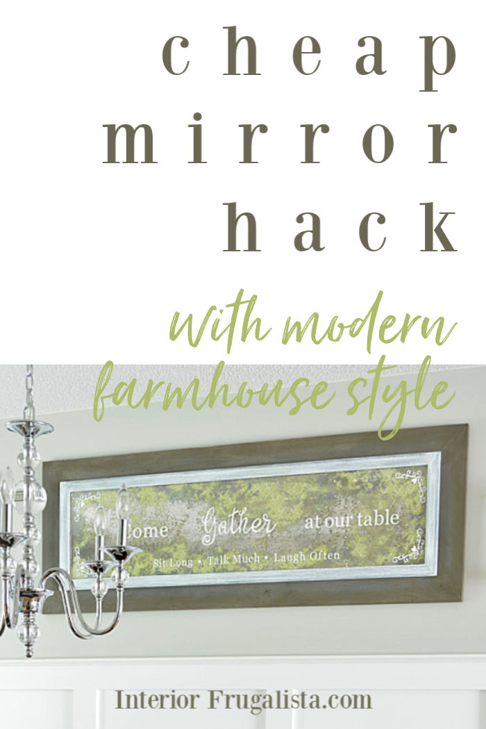 Cheap Mirror Hack With Modern Farmhouse Style