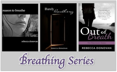 bookcovers for THE BREATHING series by Rebecca Donovan 