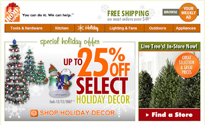 Home Depot Christmas marketing blooper