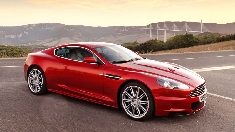 Aston Martin DBS hot red car image