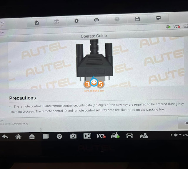 Program Volvo XC90 2020 All Keys Lost by Autel IM608 4