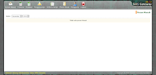 Menu pada JIBAS SMS Gateway web