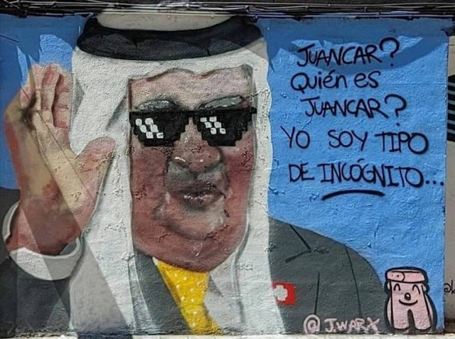  "Juancar? Quién es Juancar? Yo soy tipo de incógnito..." restauran el grafiti del rey emérito