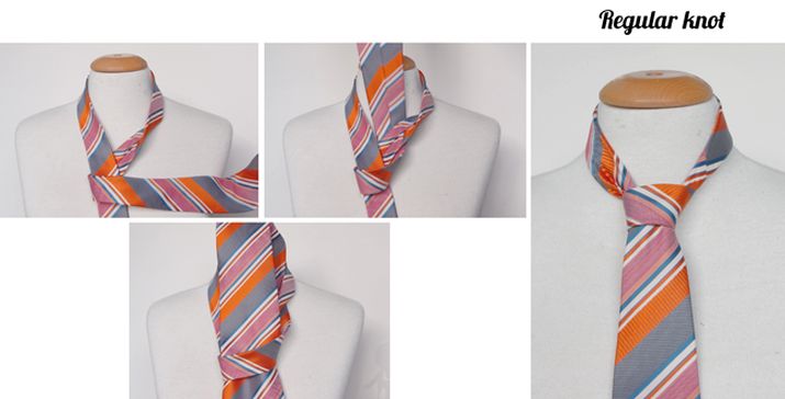 Regular tie knot instructions