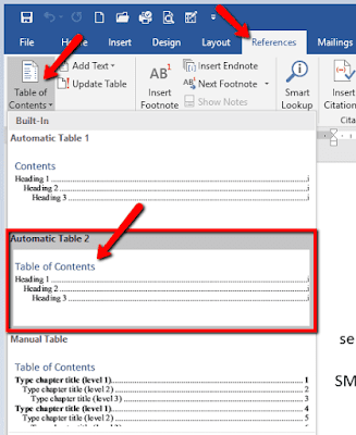 Jika anda ingin membuat daftar isi secara otomatis untuk karya tulis menyerupai makalah Teknik Membuat Daftar Isi Otomatis pada Microsoft Word