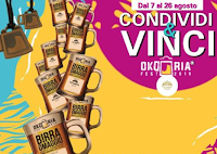 Logo Vinci gratis 10 ciondoli boccale OkDoria e 10 birre omaggio