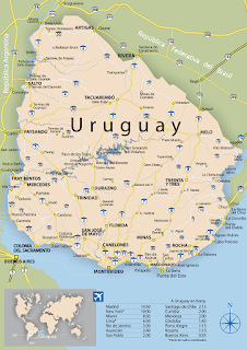 Mapa do Uruguai 