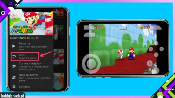 Cara Bermain Super Mario 64 di Android