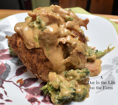 Ham and Broccoli Stuffed Potatoes