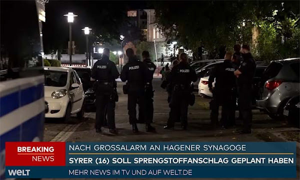 16-jähriger Syrer plante Anschlag auf Synagoge