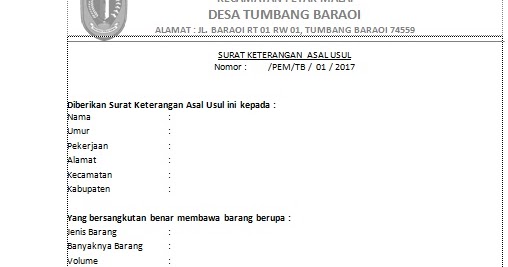 Contoh Surat Dukungan Ekspedisi Contoh Surat