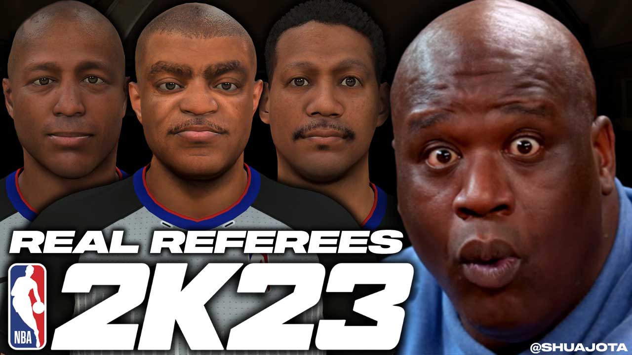 NBA 2K23 Real Referees with Cyberfaces