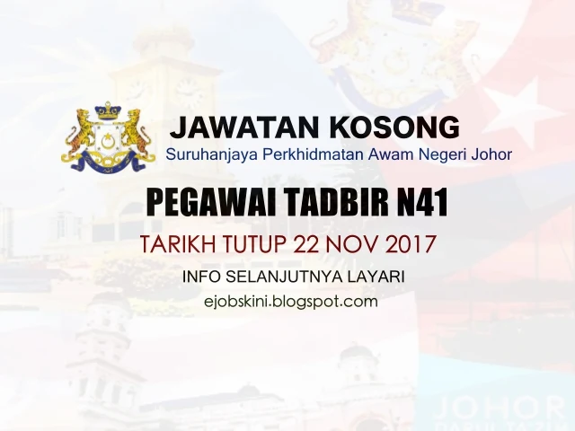Jawatan Kosong di Kerajaan Negeri Johor