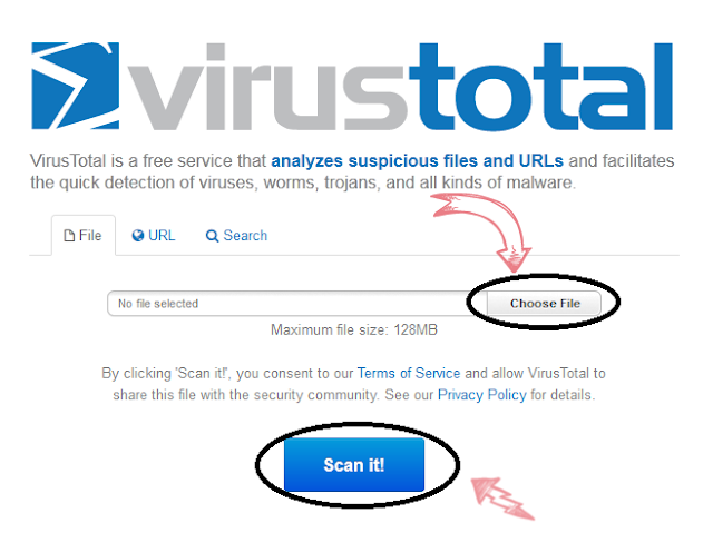 كيفية-كشف-الفيروسات-من-خلال-موقع-Virustotal-أون-لاين 