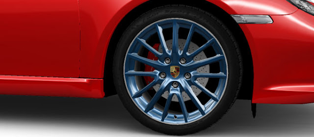Porsche Wheels Painted in Deviating Exterior Color