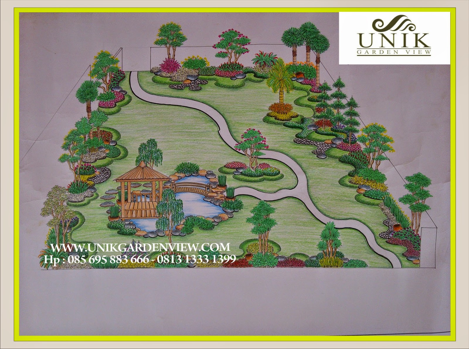 Desain Taman Surabaya Tukang Taman Surabaya 081313331399