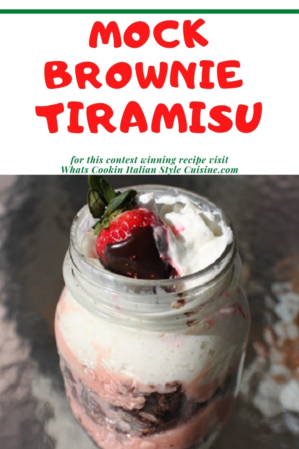 pin for later how to make brownie tiramisu in a mason jar