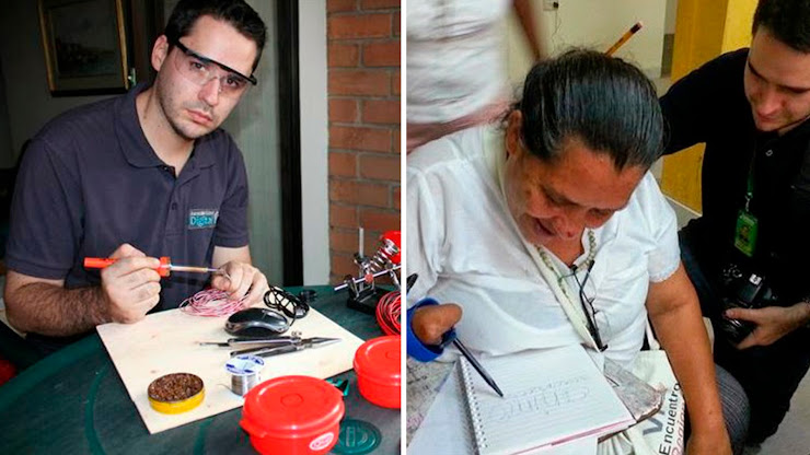 Este emprendedor crea herramientas para ayudar a personas con discapacidades físicas