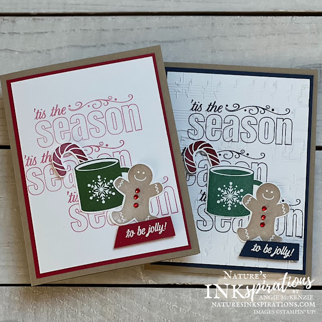 Merry Patterns meets Scentsational Season for a card class (fronts) | Nature's INKspirations by Angie McKenzie