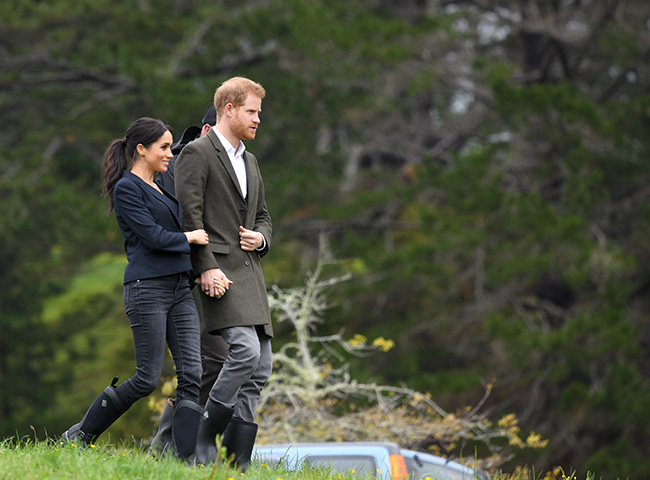 Does Meghan Markle Often Clasp Onto Prince Harry's Arm
