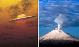 Un UFO è stato visto vicino al vulcano Popocatepetl in Messico