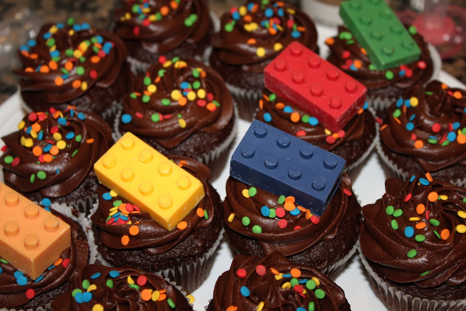 Lego Birthday Cupcakes