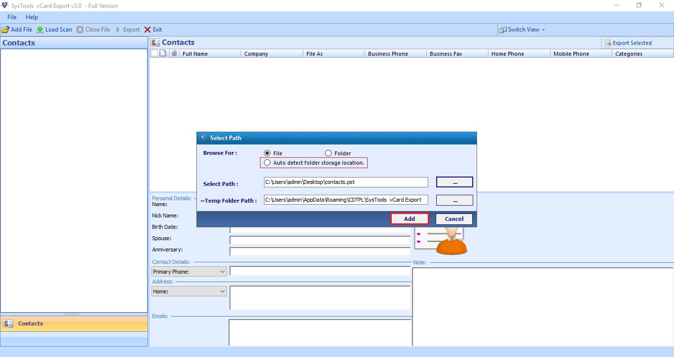 Steps to Import Outlook Address Book to iPhone