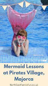 Pirate Swimming Pools and Mermaid Lessons at Pirates Village, Majorca